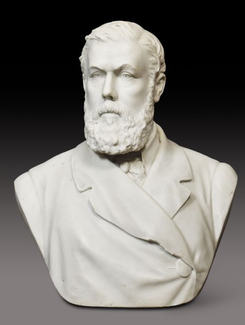 19th century large marble bust - CATEGORY: ANTIQUE SCULPTURES - DATED 19TH CENTURY
