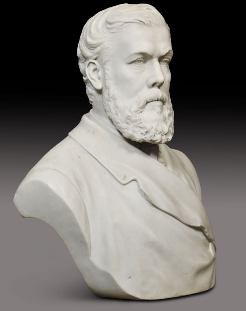 19TH CENTURY LARGE MARBLE BUST - ADDITIONAL PHOTO 3