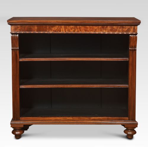 19TH CENTURY MAHOGANY OPEN BOOKCASE - ADDITIONAL PHOTO 1