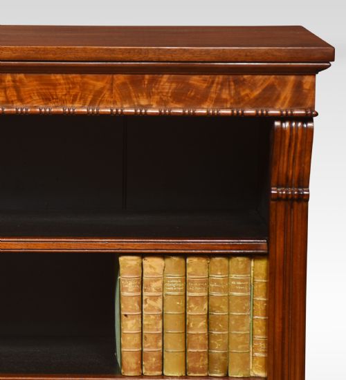 19TH CENTURY MAHOGANY OPEN BOOKCASE - ADDITIONAL PHOTO 6
