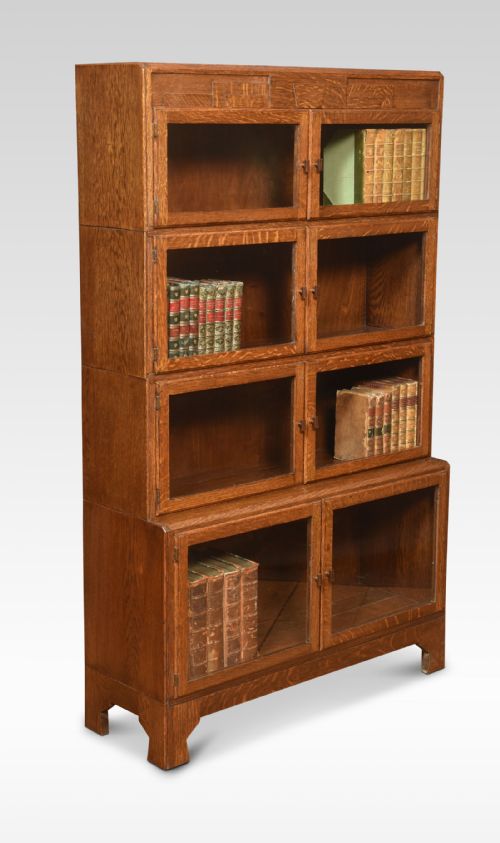 PAIR OF ART DECO SECTIONAL BOOKCASES - ADDITIONAL PHOTO 1