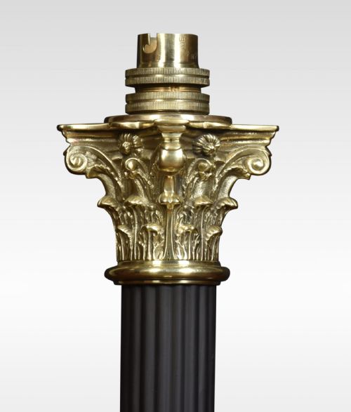 BRASS CORINTHIAN COLUMN TABLE LAMP - ADDITIONAL PHOTO 4