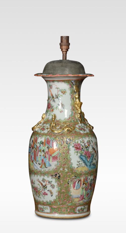 CANTONESE FAMILLE ROSE VASES LAMP - ADDITIONAL PHOTO 1