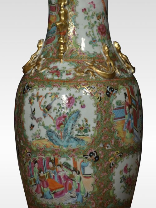 CANTONESE FAMILLE ROSE VASES LAMP - ADDITIONAL PHOTO 3