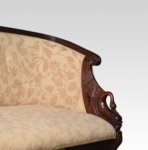 MAHOGANY FRAMED LOUIS XVI STYLE SETTEE - ADDITIONAL PHOTO 1