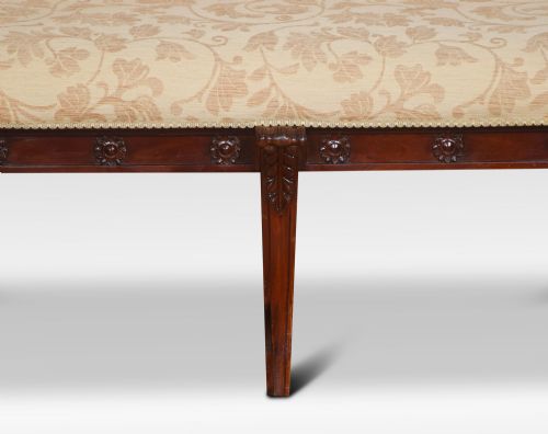 MAHOGANY FRAMED LOUIS XVI STYLE SETTEE - ADDITIONAL PHOTO 6