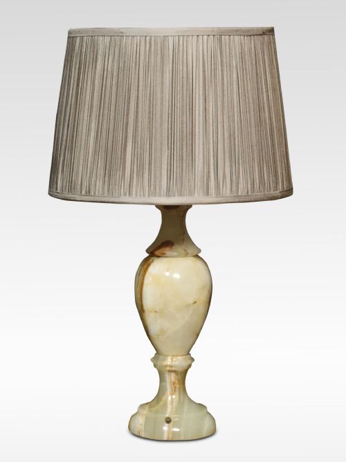 onyx table lamp - CATEGORY: ANTIQUE LIGHTING - DATED 1920