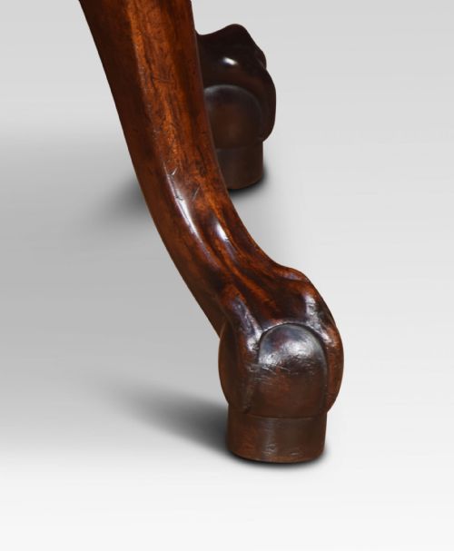 CHIPPENDALE MAHOGANY REVOLVING DESK CHAIR - ADDITIONAL PHOTO 6