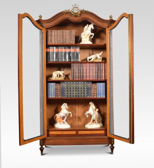 FRENCH GILT BRASS MOUNTED MAHOGANY BOOKCASE - ADDITIONAL PHOTO 4