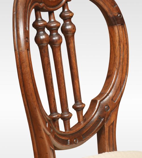 WALNUT REVOLVING DRESSING CHAIR - ADDITIONAL PHOTO 1