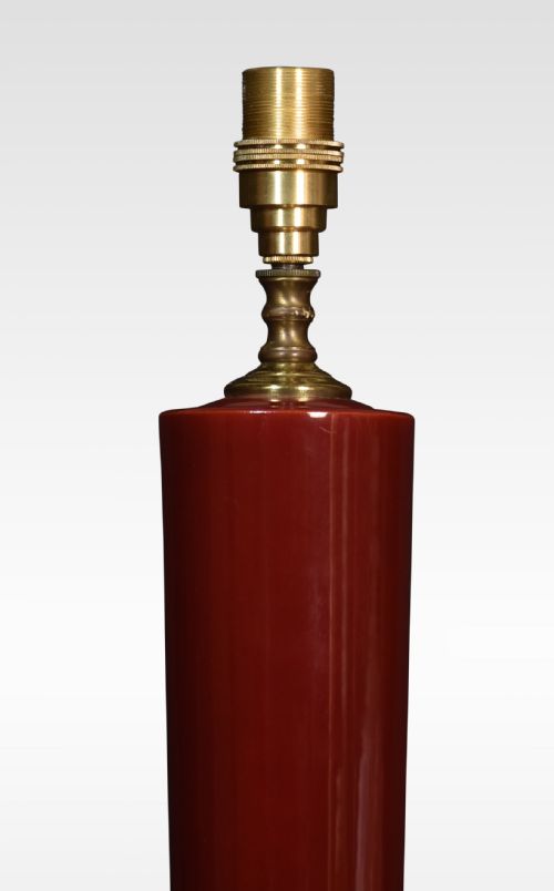 CHINESE FLAMBE VASE LAMP - ADDITIONAL PHOTO 2