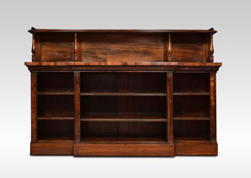 regency rosewood open bookcase - CATEGORY: ANTIQUE BOOKCASES - DATED REGENCY