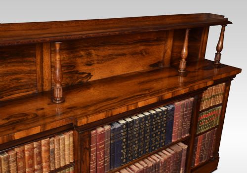 REGENCY ROSEWOOD OPEN BOOKCASE - ADDITIONAL PHOTO 3