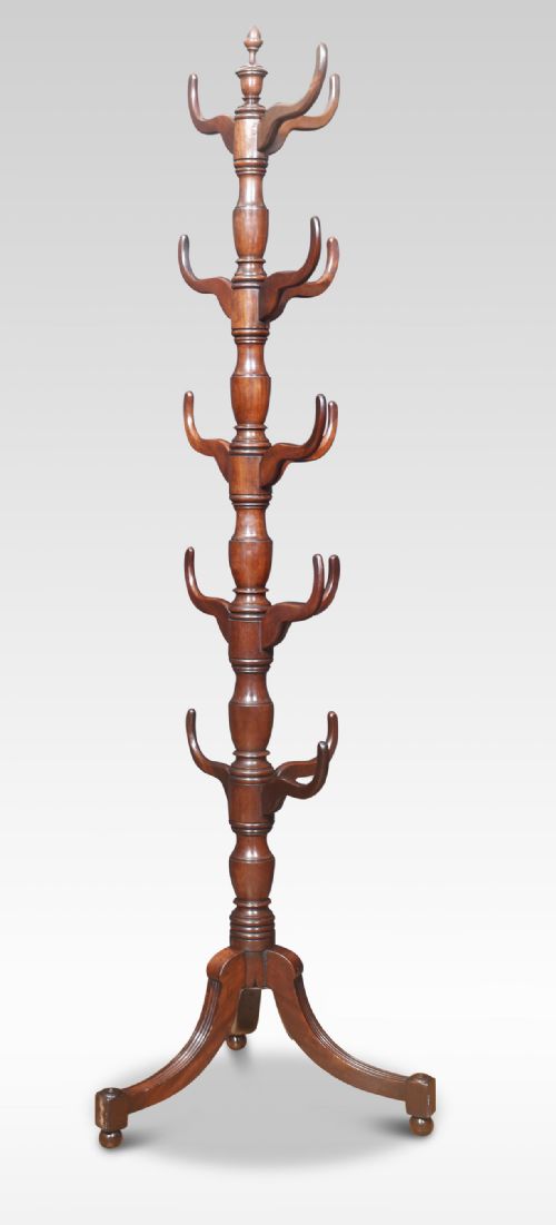 19TH CENTURY MAHOGANY COAT STAND - ADDITIONAL PHOTO 1