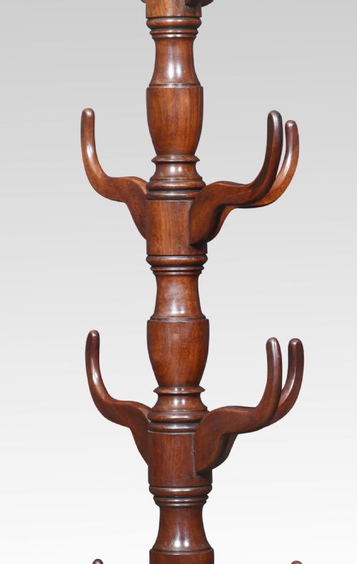 19TH CENTURY MAHOGANY COAT STAND - ADDITIONAL PHOTO 3