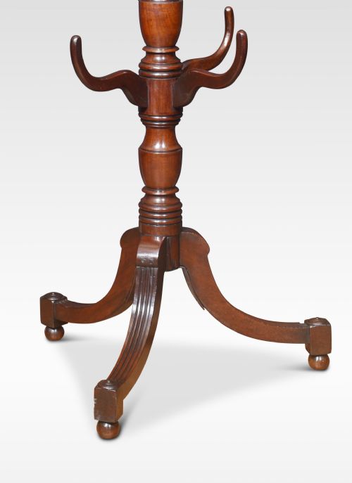 19TH CENTURY MAHOGANY COAT STAND - ADDITIONAL PHOTO 4