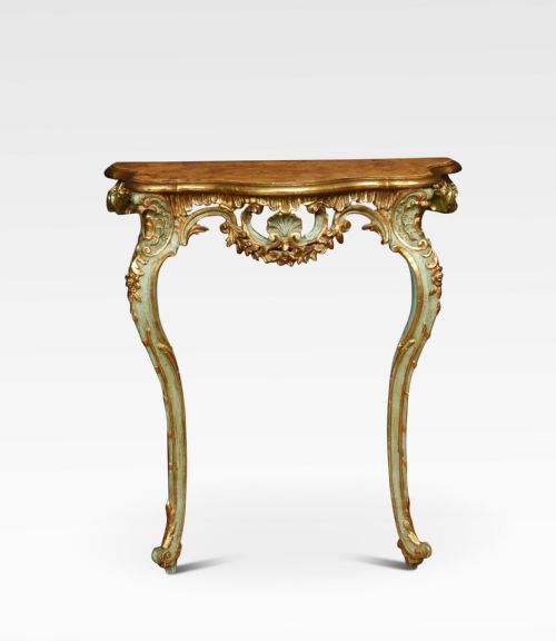 French Painted Console Table