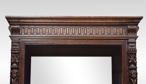 CARVED OAK DISPLAY CABINET - ADDITIONAL PHOTO 2