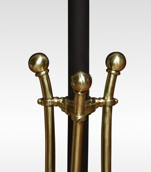 ART NOUVEAU BRASS STANDARD LAMP - ADDITIONAL PHOTO 1