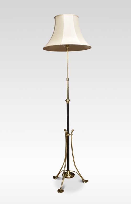 ART NOUVEAU BRASS STANDARD LAMP - ADDITIONAL PHOTO 3