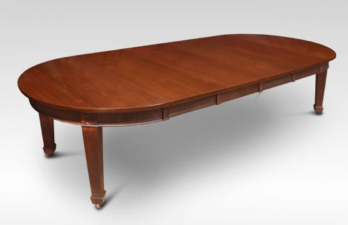 large mahogany dining table - CATEGORY: ANTIQUE TABLES - DATED 1910
