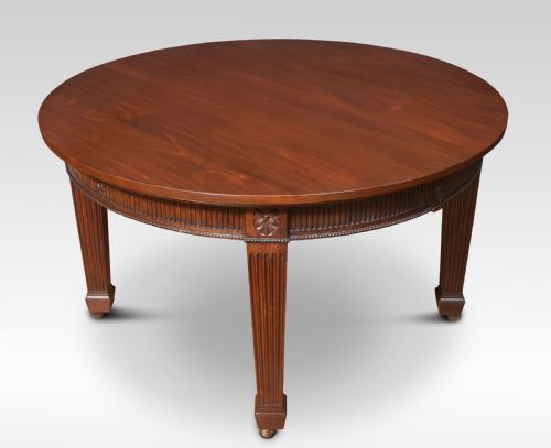 LARGE MAHOGANY DINING TABLE - ADDITIONAL PHOTO 4