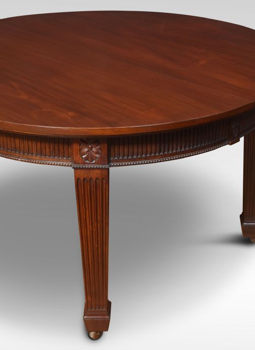 LARGE MAHOGANY DINING TABLE - ADDITIONAL PHOTO 6