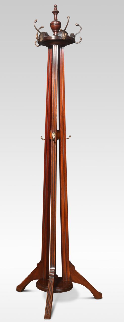 aesthetic walnut hat and coat stand - CATEGORY: ANTIQUE FURNITURE - DATED 1900