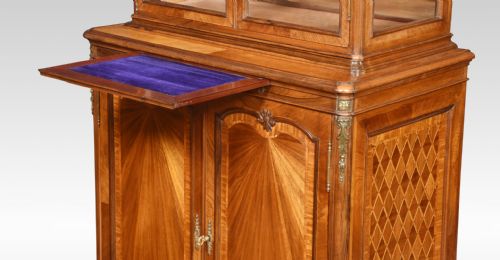 FRENCH WALNUT DISPLAY CABINET - ADDITIONAL PHOTO 8