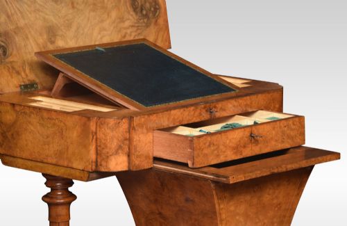 19TH CENTURY WALNUT WORK TABLE - ADDITIONAL PHOTO 5