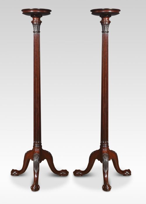 PAIR OF MAHOGANY STANDS - ADDITIONAL PHOTO 5