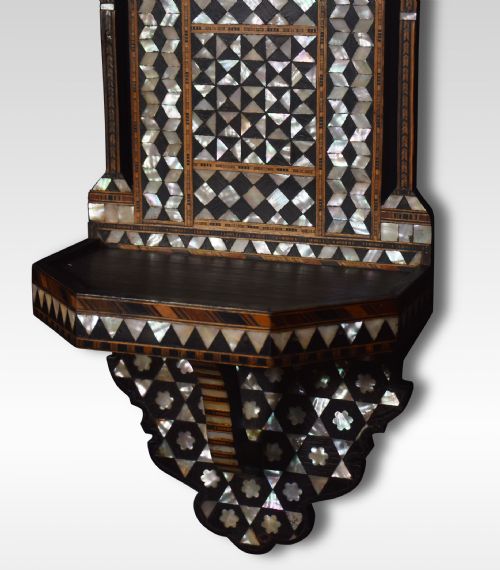 MOORISH HARDWOOD INLAID WALL BRACKET - ADDITIONAL PHOTO 2