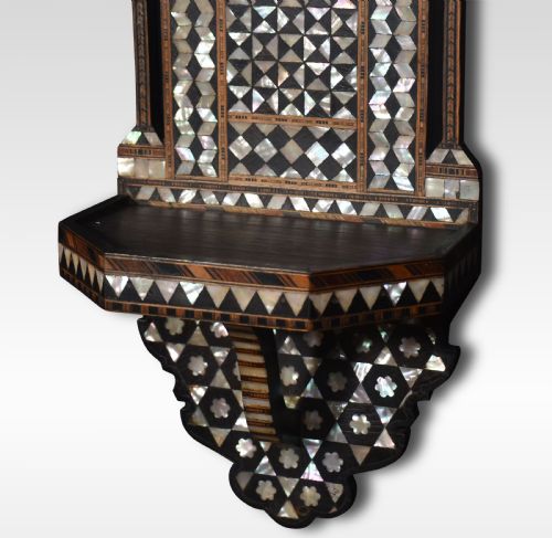 MOORISH HARDWOOD INLAID WALL BRACKET - ADDITIONAL PHOTO 5