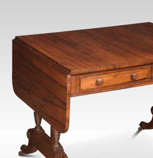 REGENCY ROSEWOOD SOFA TABLE - ADDITIONAL PHOTO 3