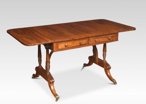 REGENCY ROSEWOOD SOFA TABLE - ADDITIONAL PHOTO 4