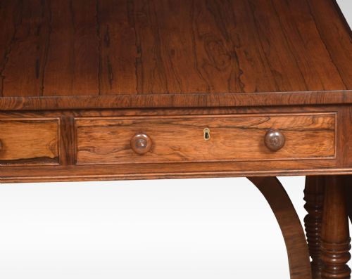 REGENCY ROSEWOOD SOFA TABLE - ADDITIONAL PHOTO 6