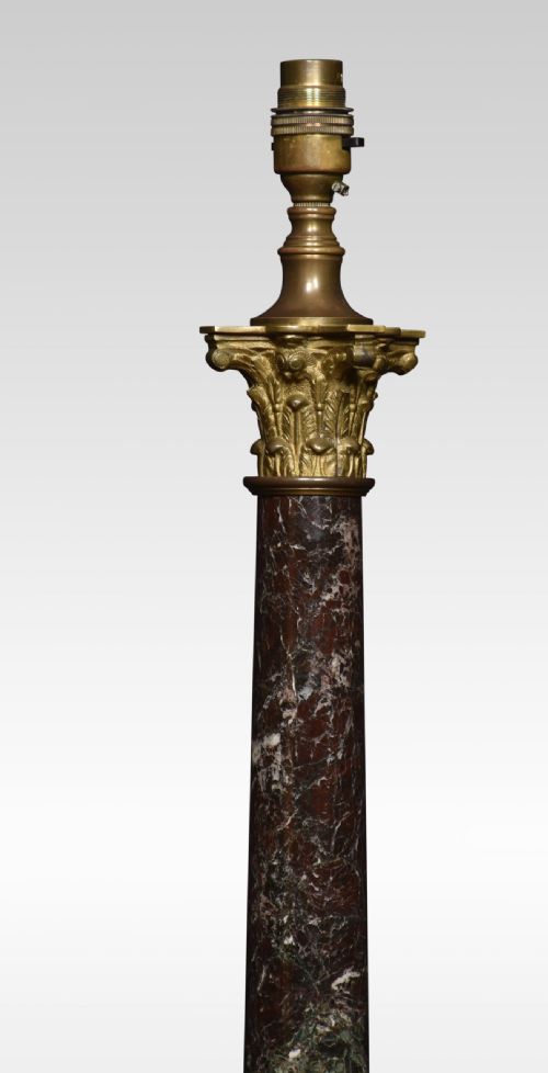 PAIR OF CORINTHIAN COLUMN TABLE LAMPS - ADDITIONAL PHOTO 2