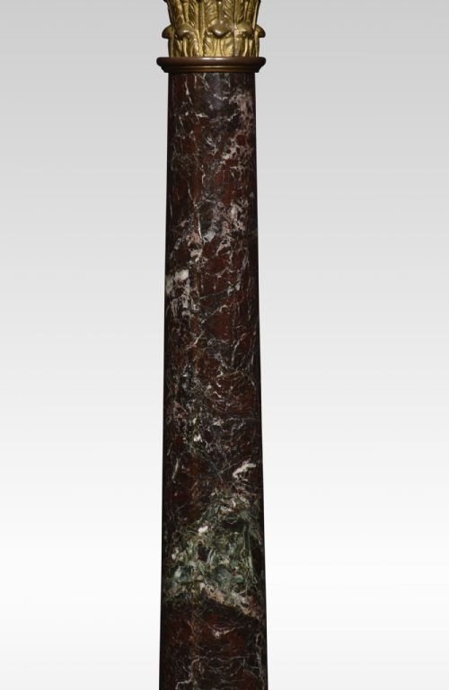 PAIR OF CORINTHIAN COLUMN TABLE LAMPS - ADDITIONAL PHOTO 3