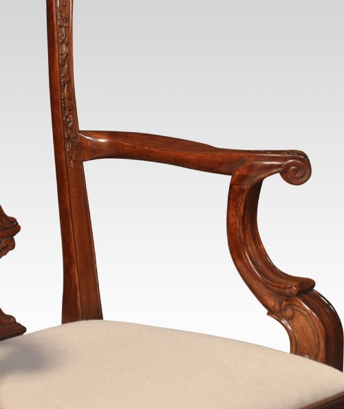 SET OF TWELVE MAHOGANY DINING CHAIRS IN CHIPPENDALE STYLE - ADDITIONAL PHOTO 5