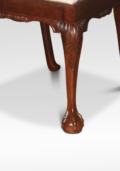 SET OF TWELVE MAHOGANY DINING CHAIRS IN CHIPPENDALE STYLE - ADDITIONAL PHOTO 8