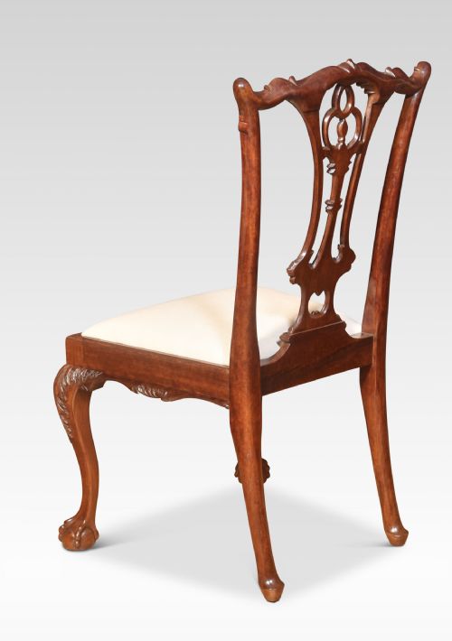 SET OF TWELVE MAHOGANY DINING CHAIRS IN CHIPPENDALE STYLE - ADDITIONAL PHOTO 10