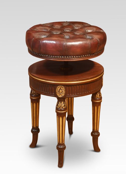 PAIR OF 19TH CENTURY ADJUSTABLE STOOLS - ADDITIONAL PHOTO 2