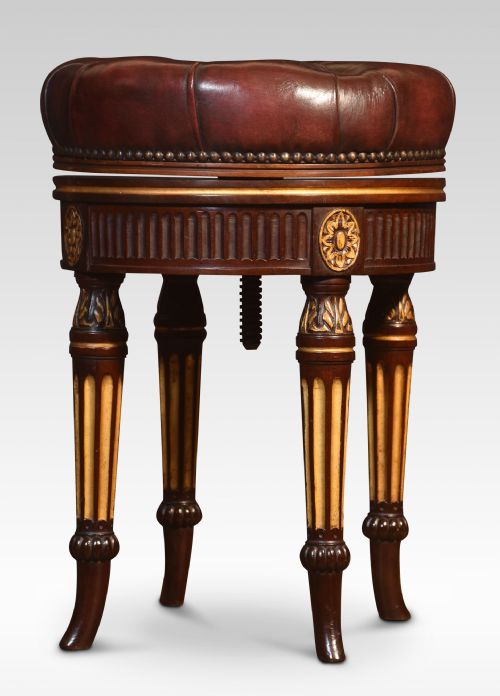 PAIR OF 19TH CENTURY ADJUSTABLE STOOLS - ADDITIONAL PHOTO 5