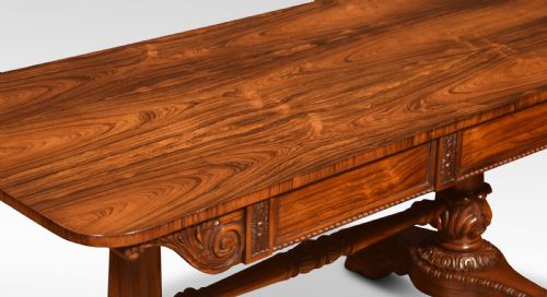 REGENCY ROSEWOOD LIBRARY TABLE - ADDITIONAL PHOTO 1