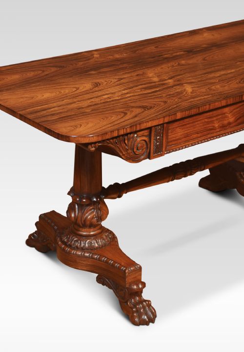 REGENCY ROSEWOOD LIBRARY TABLE - ADDITIONAL PHOTO 3