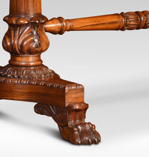 REGENCY ROSEWOOD LIBRARY TABLE - ADDITIONAL PHOTO 5