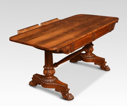REGENCY ROSEWOOD LIBRARY TABLE - ADDITIONAL PHOTO 11