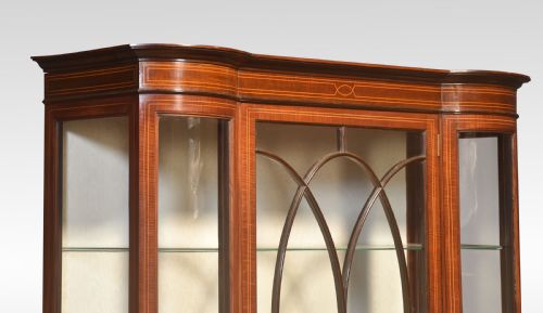 MAHOGANY INLAID DISPLAY CABINET - ADDITIONAL PHOTO 6