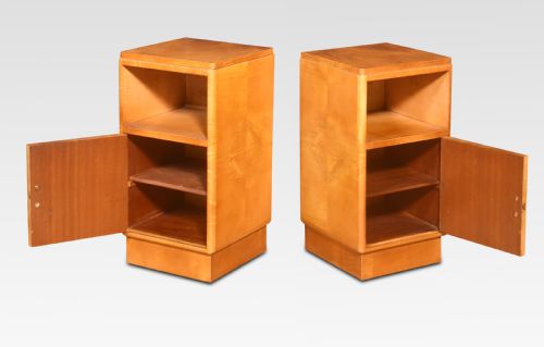 PAIR OF ART DECO BEDSIDE CABINETS - ADDITIONAL PHOTO 1
