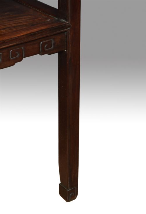 PAIR OF CHINESE INLAID URN STANDS - ADDITIONAL PHOTO 1